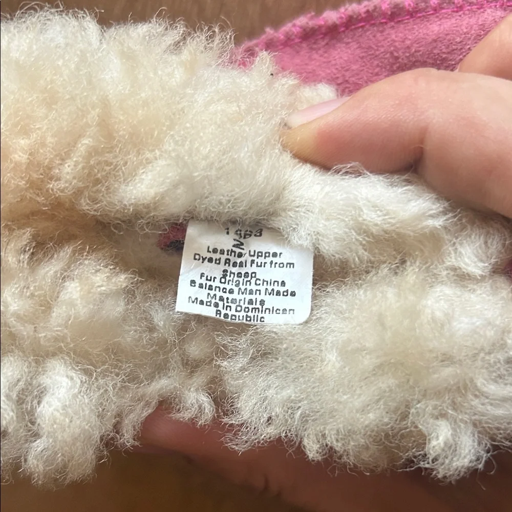 Cozy Pink Suede Shearling Slippers